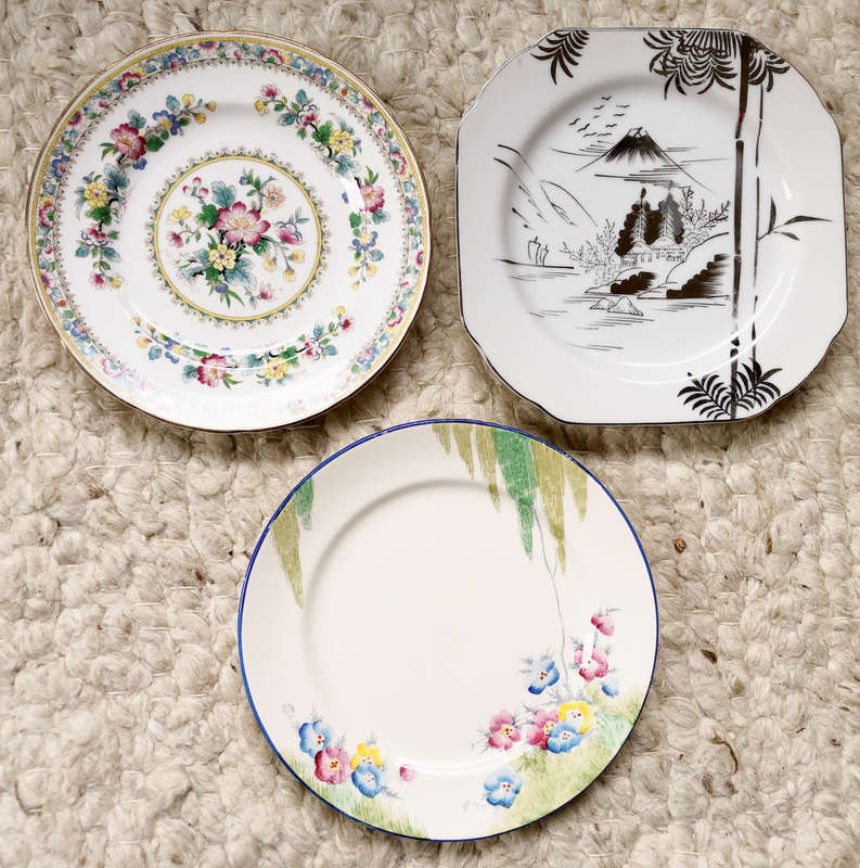 CROWN DEVON, FOLEY MING ROSE AND STRATHMORE HAND PAINTED PLATE COLLECTION