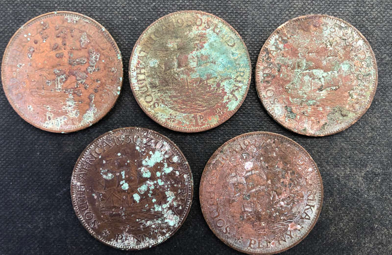 1923 1927 1930 1935 1950 SA PENNY