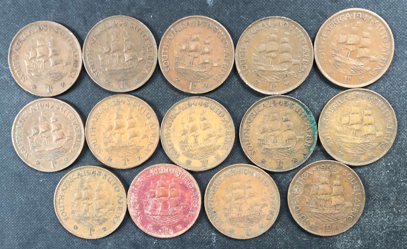 Penny 1937 1938 1939 1940 1941 1942 1943 1944 1945 1946 1948 1949 1950 1952 UNION SA
