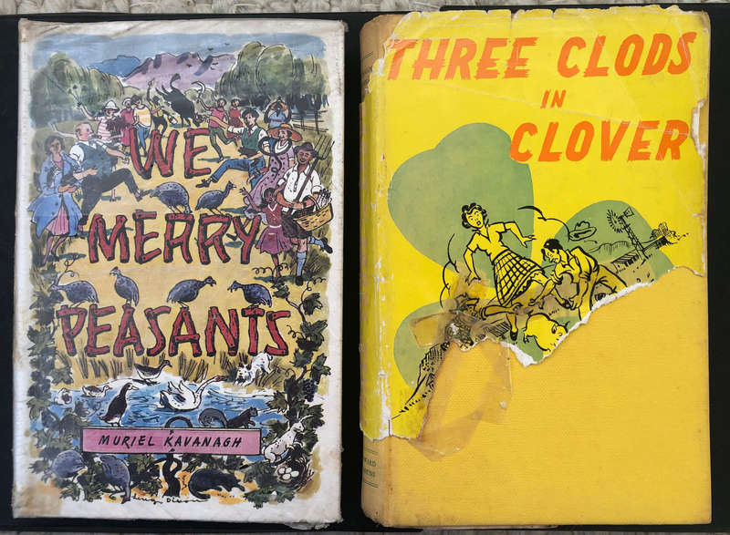 We Merry Peasants by Kavanagh Three Clods in Clover by Moorat collection of two books