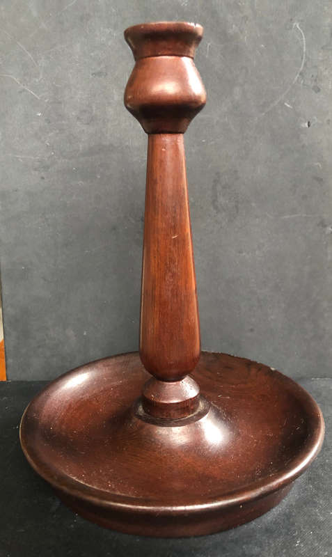 CANDLESTICK WOOD STANDS 21cm HIGH