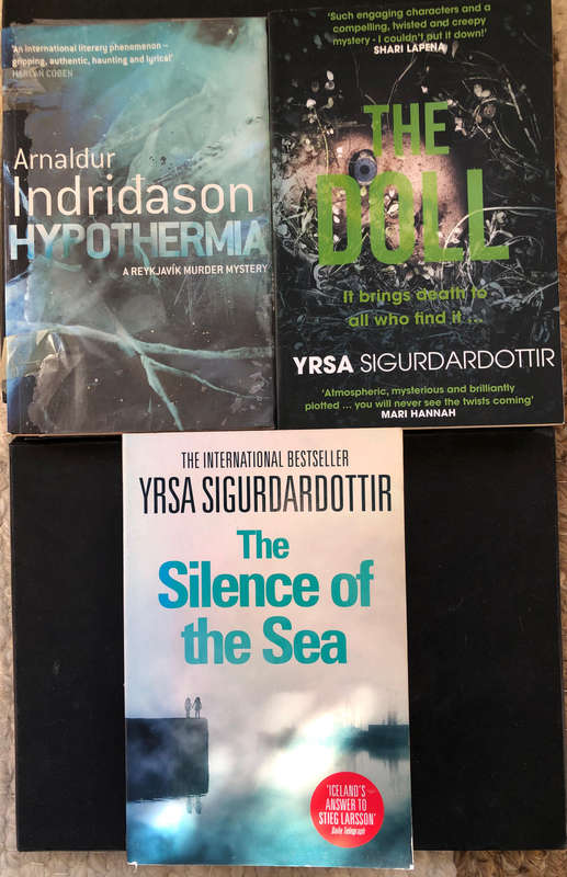 Silence of the Sea by Sigurdardottir The Doll by Sigurdardottir Hypothermia by Indridason 3 Books