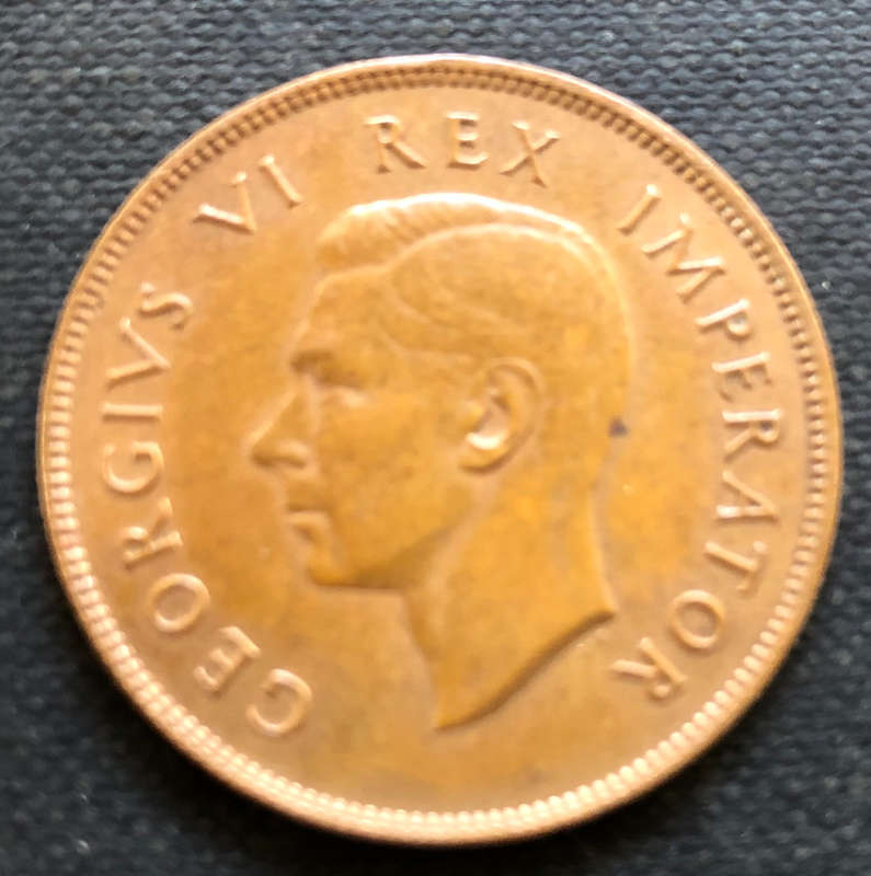 PENNY 1940 NO STAR AFTER DATE UNION OF SOUTH AFRICA