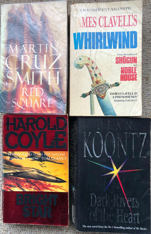 Whirlwind by James Clavell Bright Star by Harold Coyle Red Square by Martin Cruz Smith Dark.........