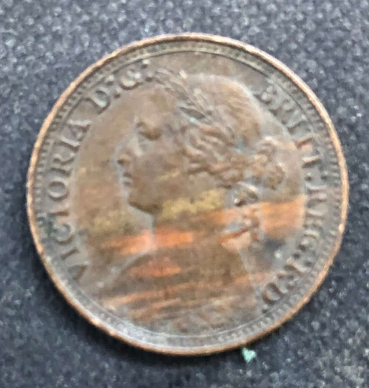 FARTHING 1880 UK