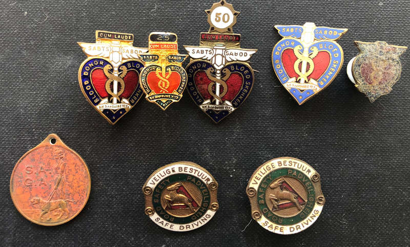 Blood Donor SA Guide Dogs Association Safe Driving Vintage Badges
