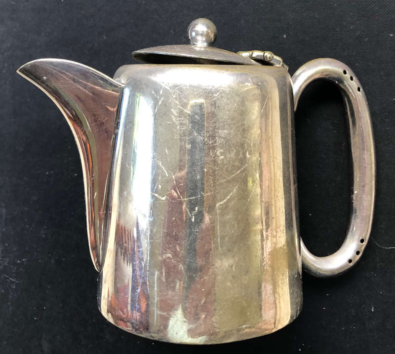 SILVER PLATED CREAMER SIGNED SERANCO HOTEL WARE