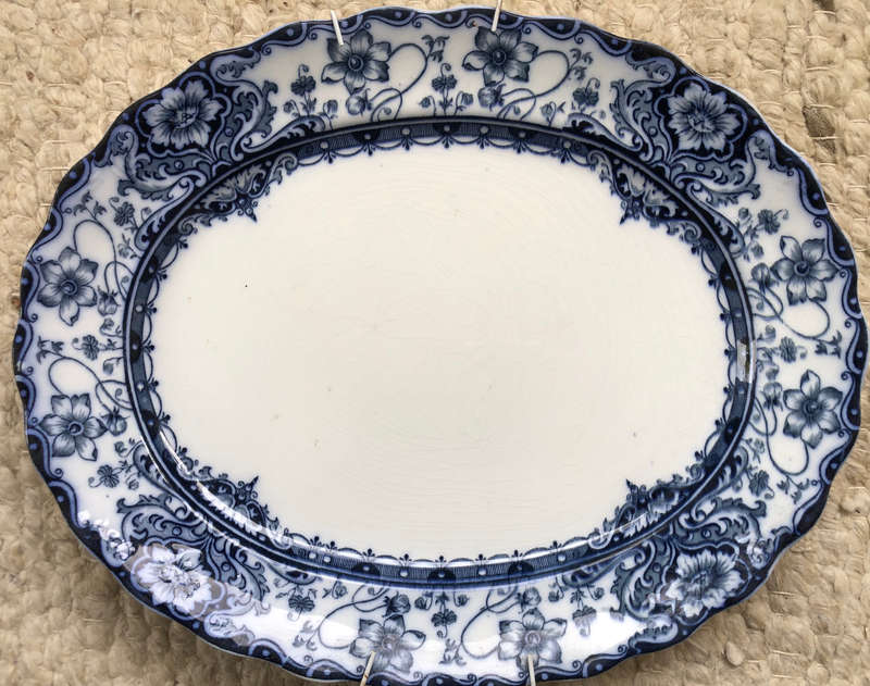 WELBECK OPAQUE CHINA MEAT PLATTER CIRCA 1901