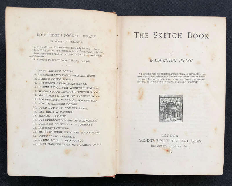 The Sketch Book by Washington Irving 1887