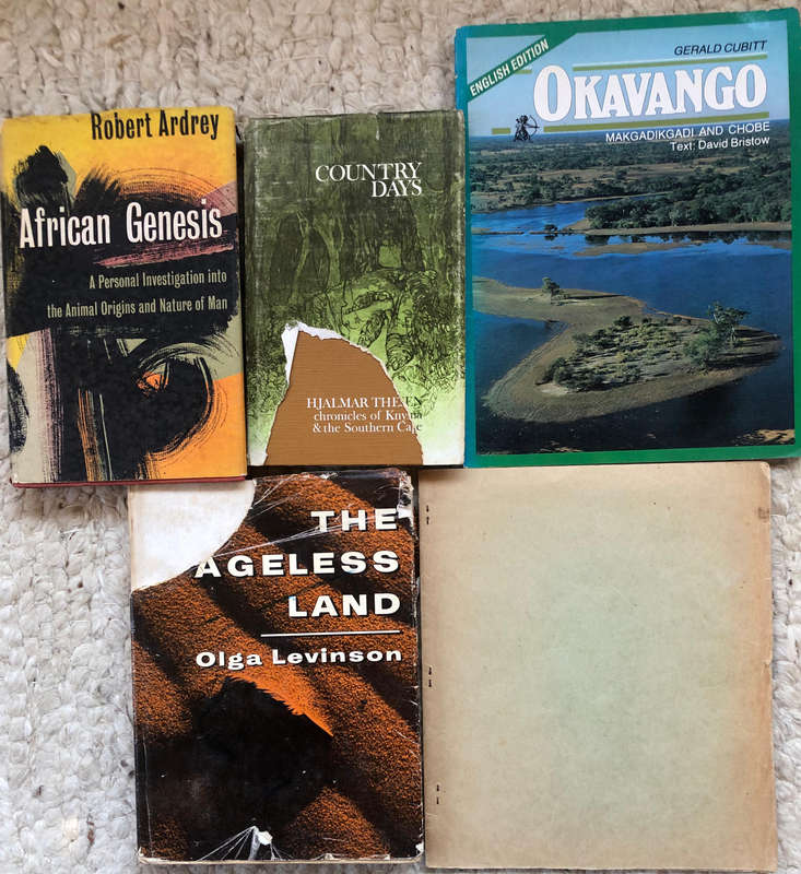 Collection of 5 Books Country Days by Thesen African Genesis by Ardrey Ageless Land by Levinson.....