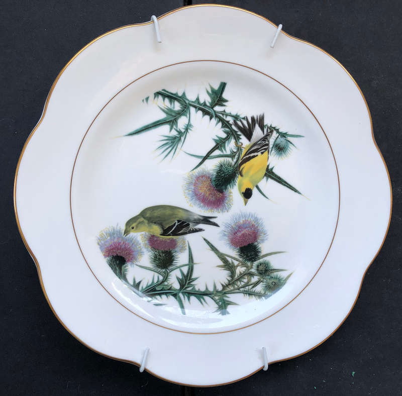 ROYAL WORCESTER FINE BONE CHINA BIRD CABINET PLATE