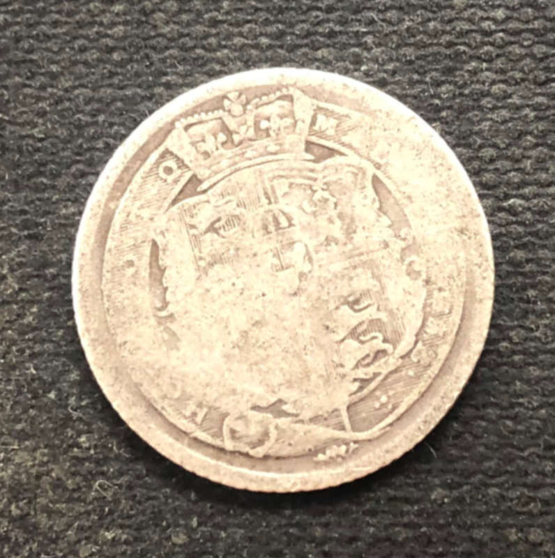 SIXPENCE 1817 SILVER UK