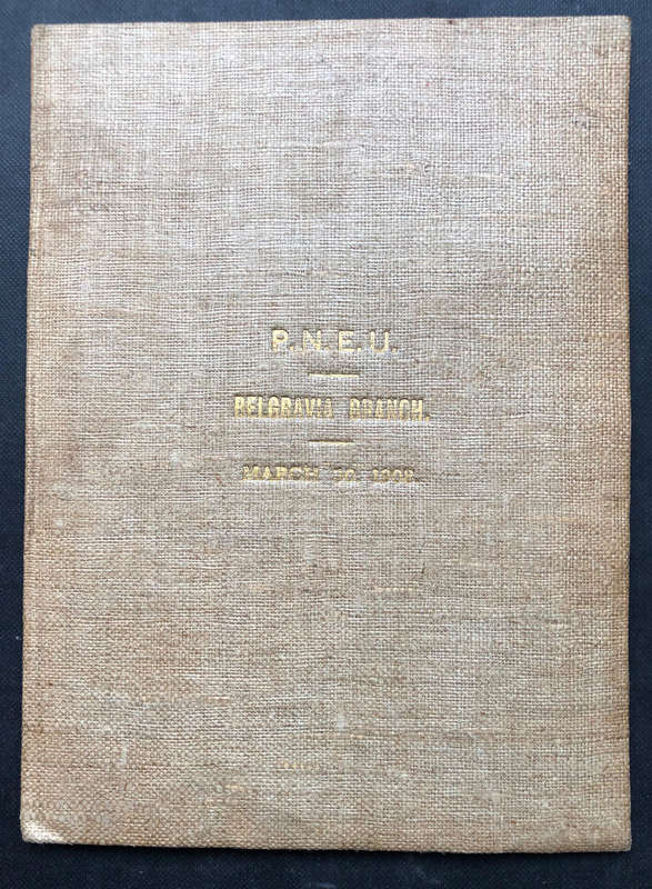 The Seven Periods of English Mediaeval Architecture P.N.E.U. Belgravia March 30 1908 Booklet Chart