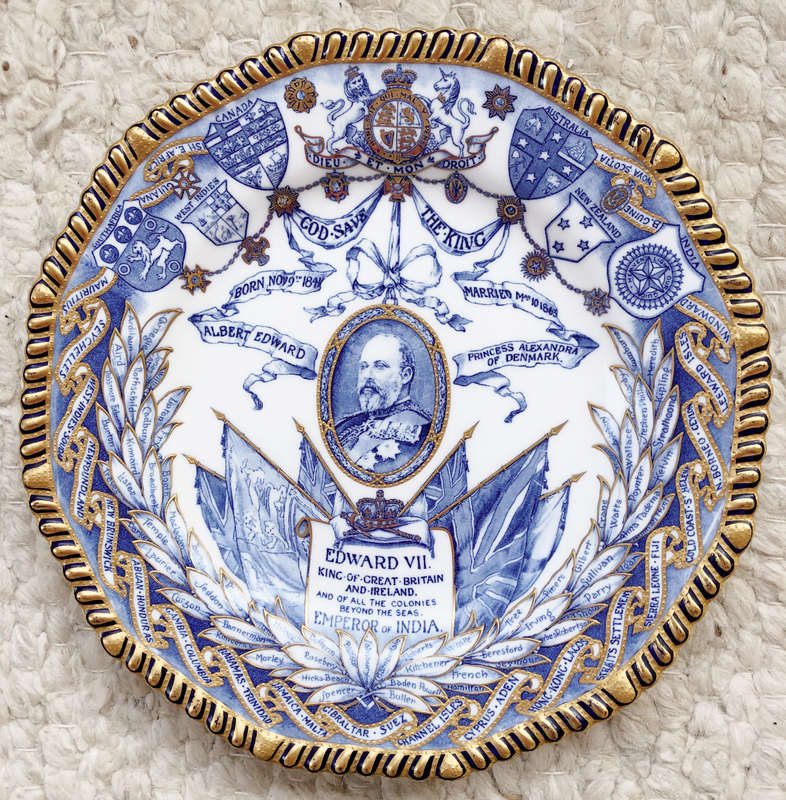 RIDGWAYS EDWARD VII SOUVENIR PLATE 1902