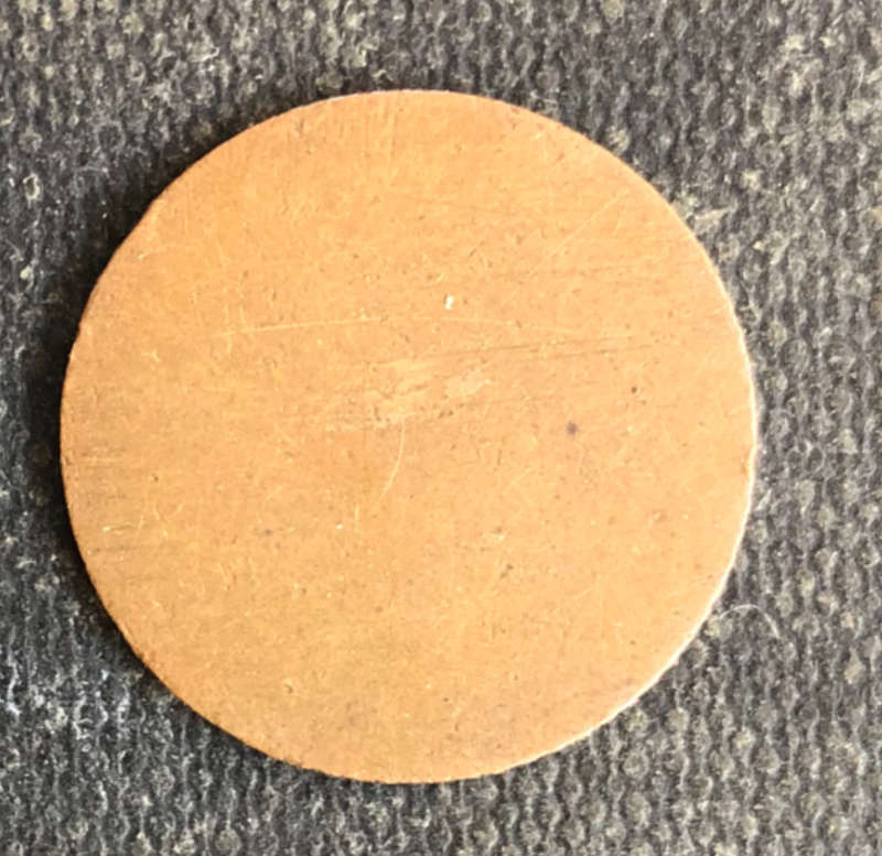 ONE CENT BLANK PLANCHET ERROR SOUTH AFRICAN COIN