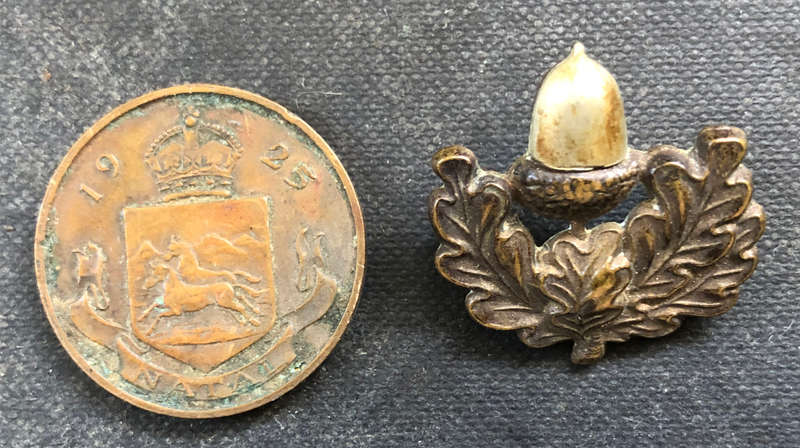 MILITARIA X 2, MEDAL 1925 PRINCE OF WALES AND CHESHIRE REGIMENT COLLAR BADGE