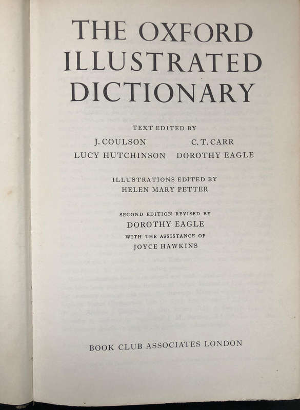 The Oxford Illustrated Dictionary 998 Pages