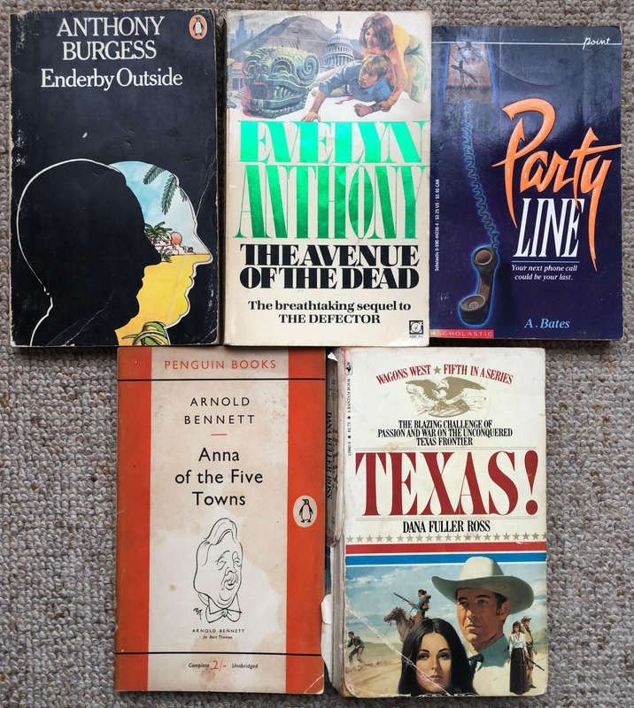 Enderby Outside by Burgess The Avenue of the Dead by Anthony Party Line by Bates....................