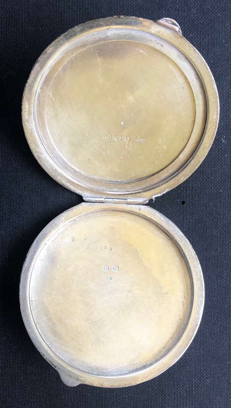SILVER POWDER COMPACT HALLMARKED 1938