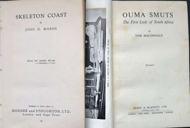 Ouma Smuts by Tom MacDonald Skeleton Coast by John H Marsh