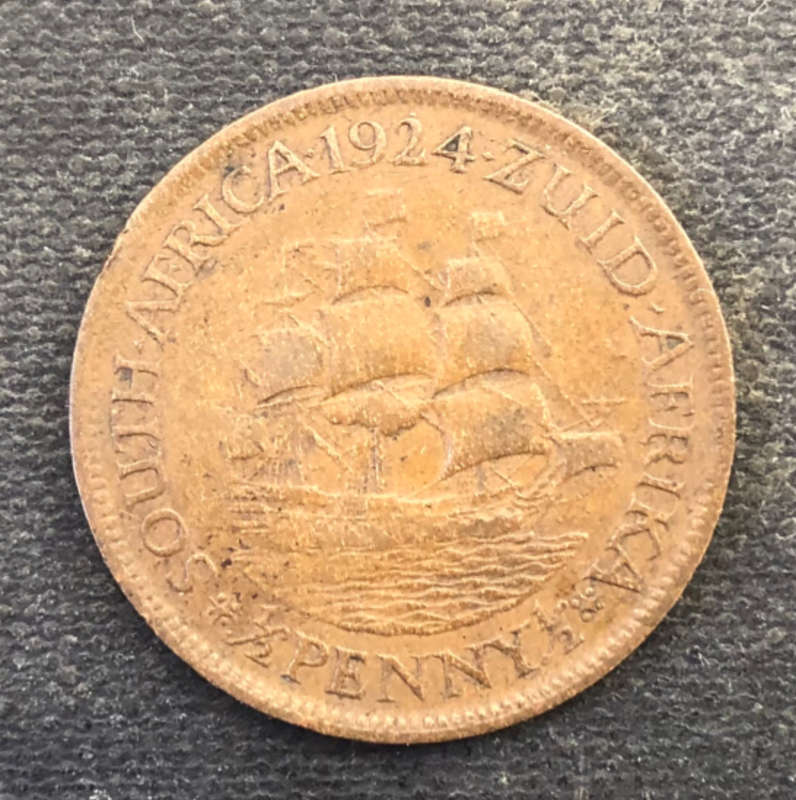 HALF PENNY 1924 UNION OF SOUTH AFRICA