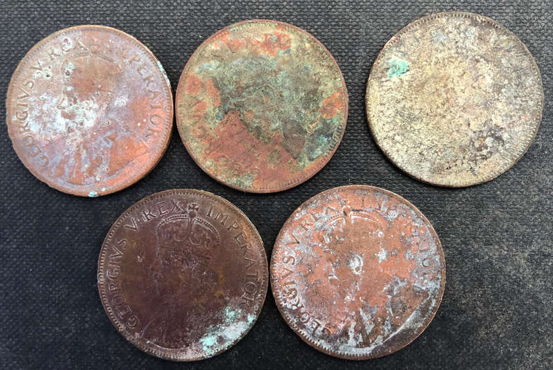 1923 1927 1930 1935 1950 SA PENNY