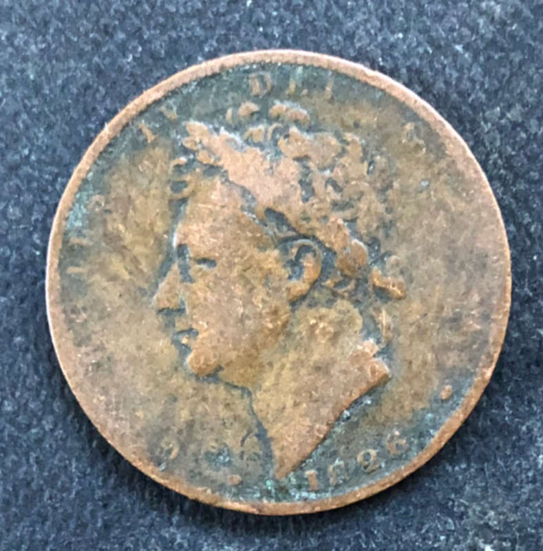FARTHING 1826 GEORGE IV UK
