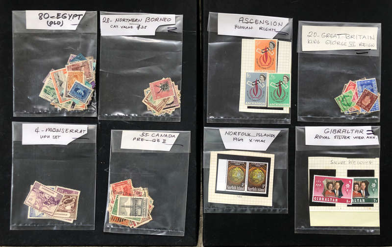 Stamps 17 packets sorted by collector