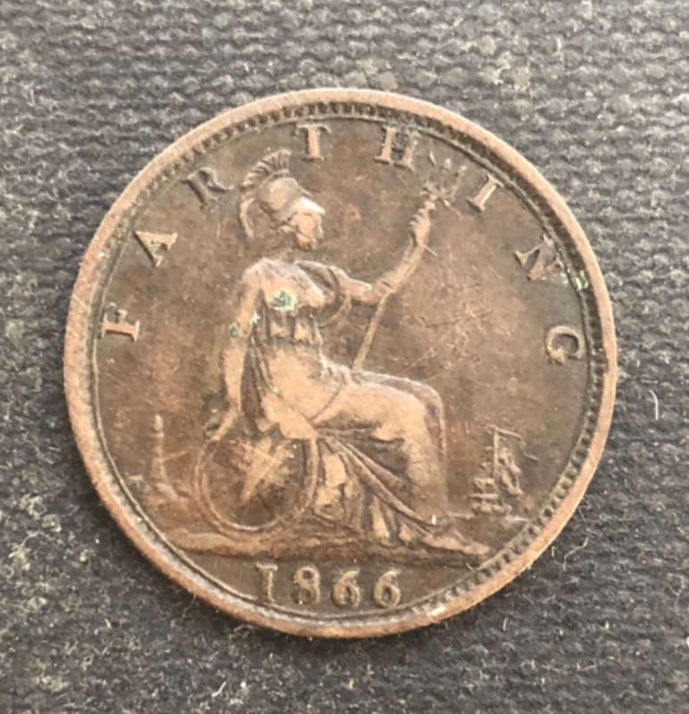 FARTHING 1866 UK