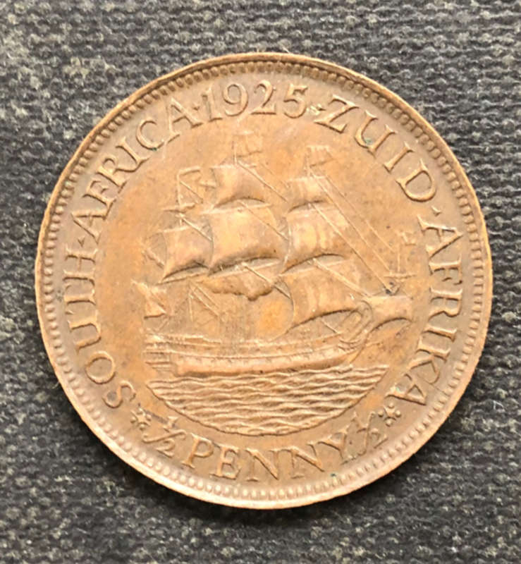 HALF PENNY 1925 UNION OF SOUTH AFRICA