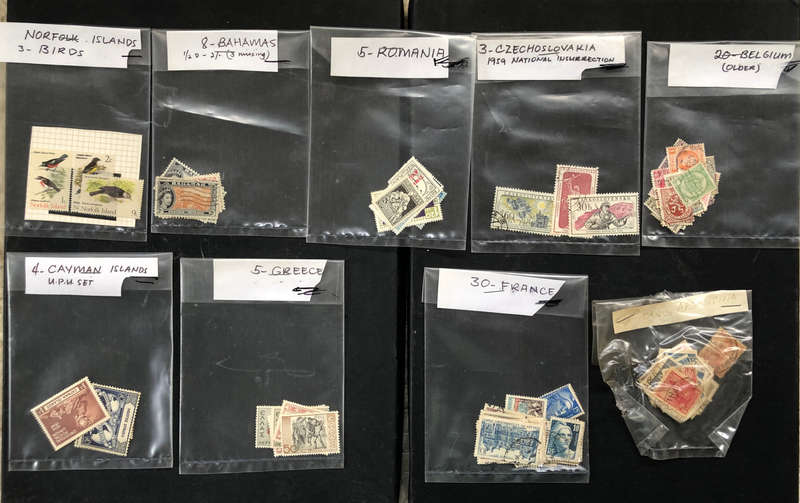 Stamps 17 Packets Sorted by Collector