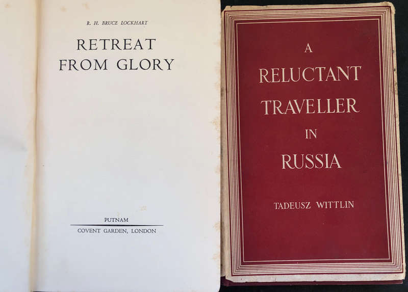 Retreat from Glory by RH Bruce Lockhart First Edition A Reluctant Traveller in Russia by Wittlin....
