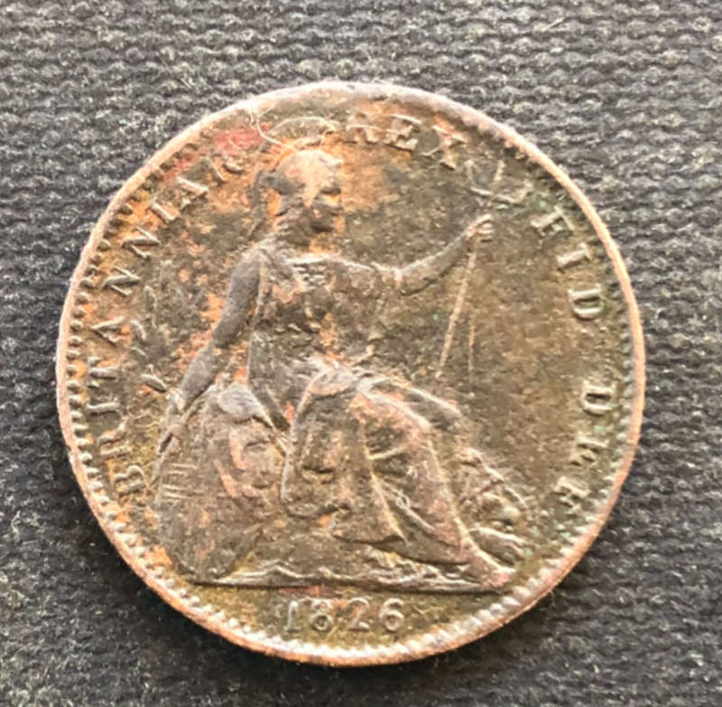 FARTHING 1826 GEORGE IV UK