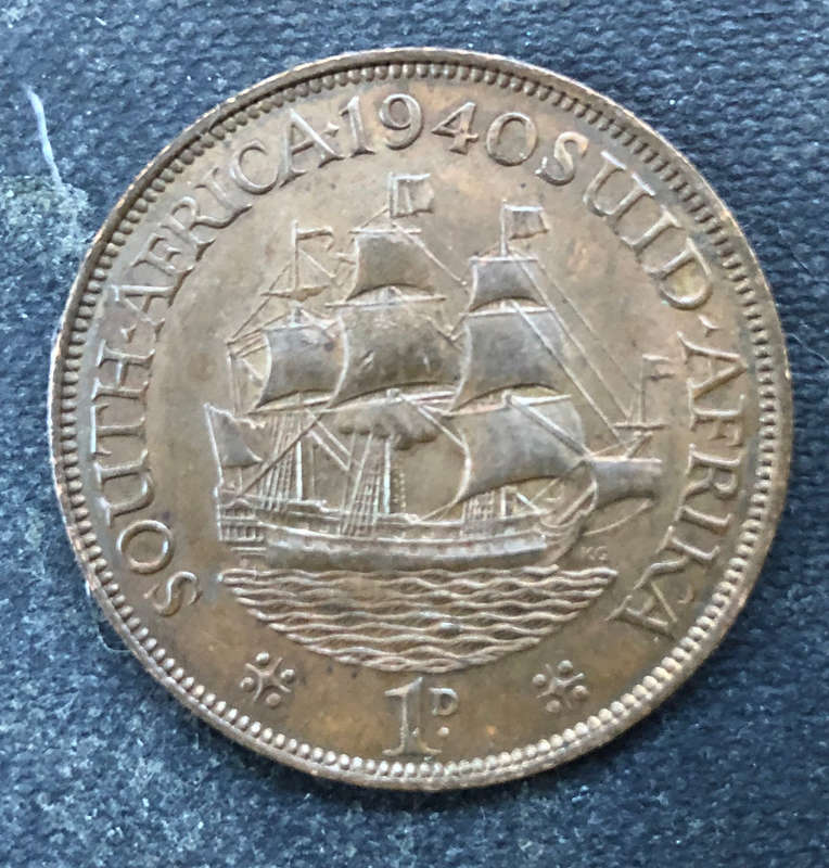 PENNY 1940 NO STAR AFTER DATE UNION OF SOUTH AFRICA