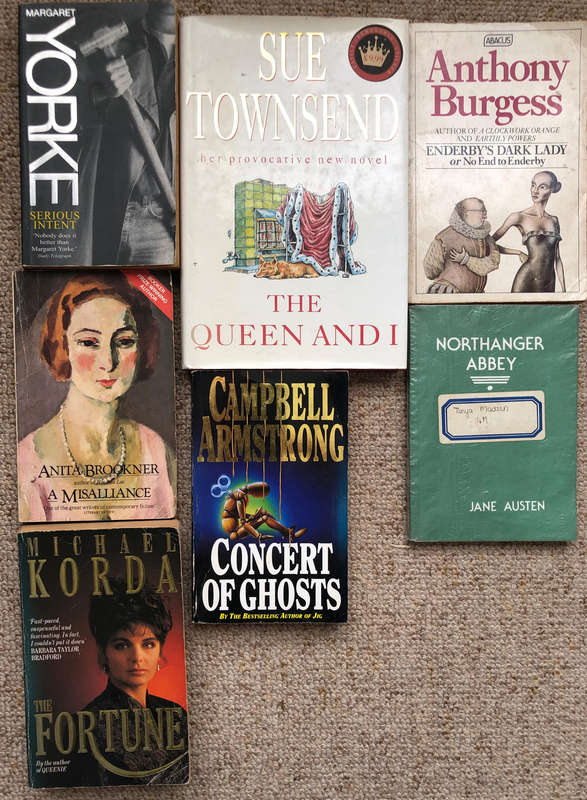 Enderby's Dark Lady by Burgess The Queen and I by Townsend Serious Intent by Yorke A Misalliance....