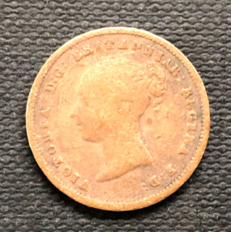 UK 1843 HALF FARTHING