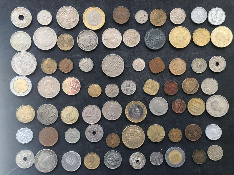Collection of 70 World Coins