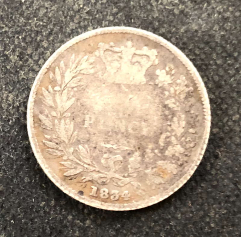 SILVER 1834 BRITISH SIXPENCE WILLIAM lll