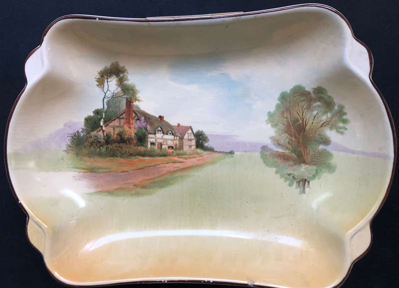 ROYAL DOULTON ENGLISH COTTAGES PLATE CIRCA 1940