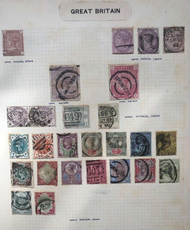 STAMPS QUEEN VICTORIA 26 ON ORIGINAL ALBUM PAGE COLLECTION (One Pair)