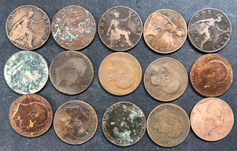 PENNY BRITISH 15 x EDWARDIAN COLLECTION