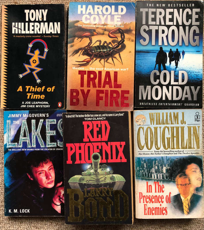 A Thief of Time by Tony Hillerman The Lakes by KM Lock Cold Monday by Terence Strong In the ........