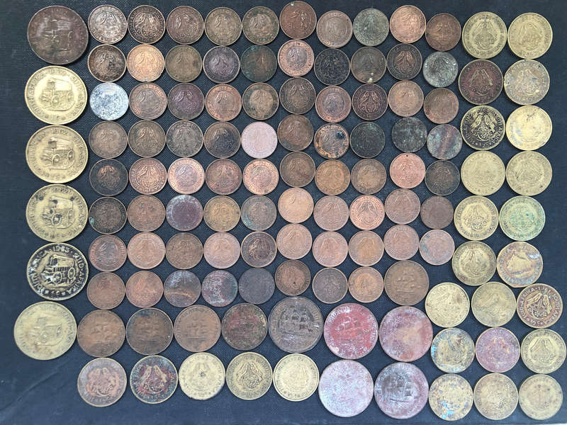 SA 120 Quarter Penny Farthing 1/2 Penny Penny 1/2 Cent Cent from 1941 - 1964