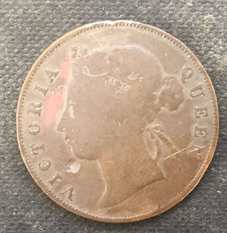 FIVE CENTS 1888 MAURITIUS
