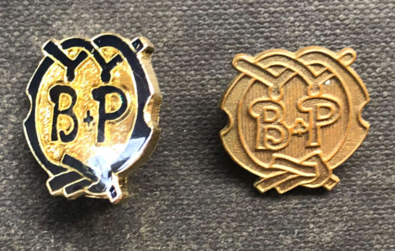 BADGE VINTAGE GIRL GUIDES BADEN POWELL AWARD Collection of 2 Badges