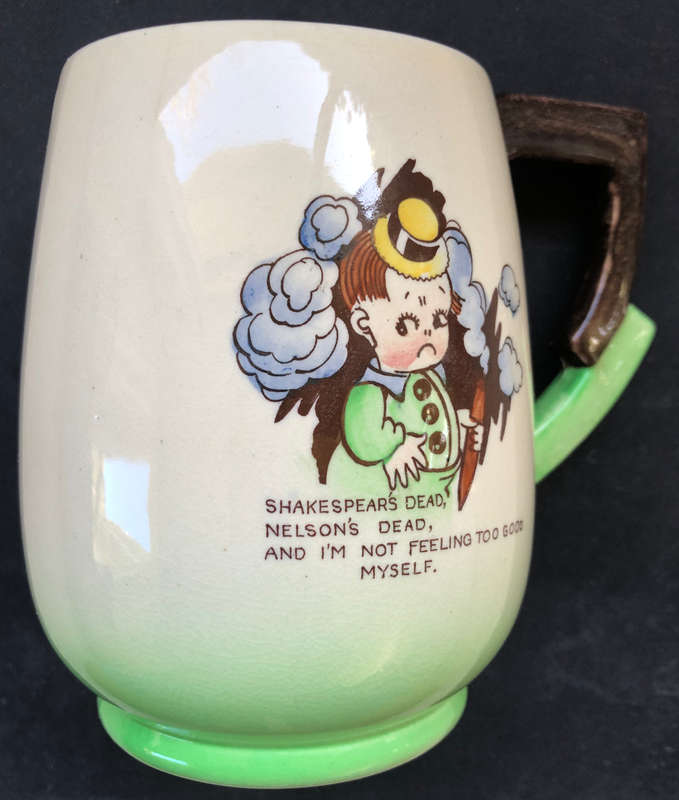 CARLTON WARE CARTOON BEER MUG