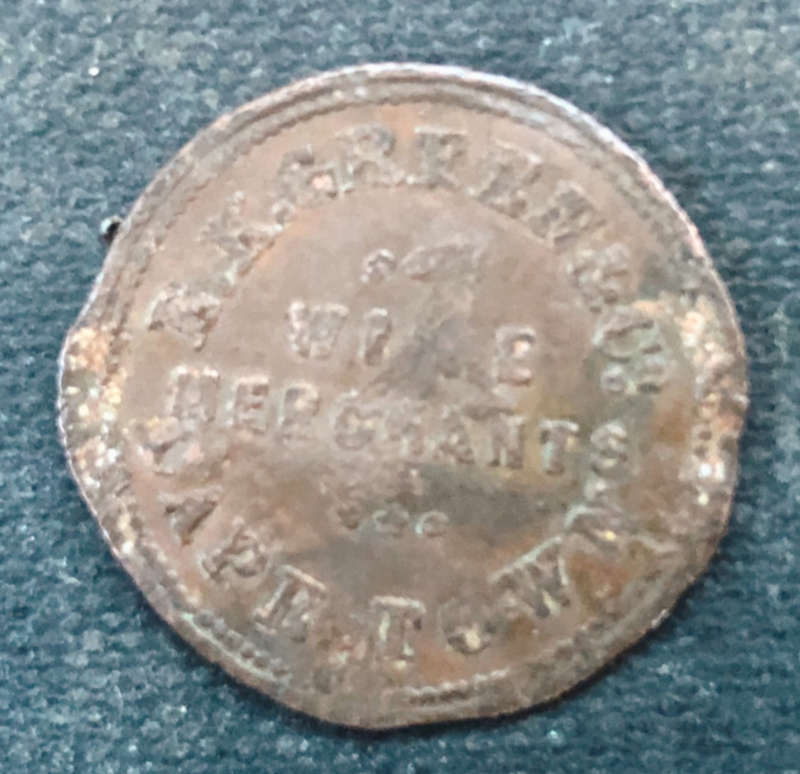 PENNY CIRCA 1907 E K GREEN & CO CAPE TOWN WINE MERCHANTS TOKEN