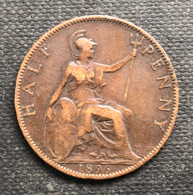 HALF PENNY 1896 BRITISH