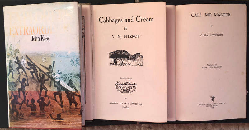 Call me Master by Levinson Cabbages & Cream by Fitzroy Explorers Extraordinary by Keay