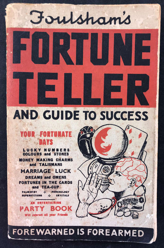 Fortune Teller by Foulshams Vintage 1923 First Edition Palmistry Omens Tea Cup Reading Cards